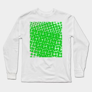 Abstract four leaf clover pattern on texture Long Sleeve T-Shirt